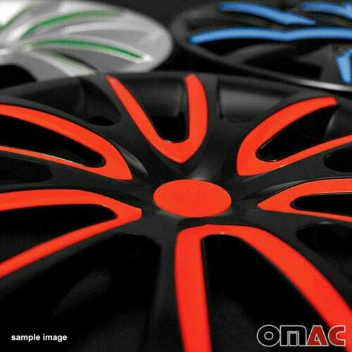 Cover Cover Cover גלגל OMAC | אביזרי רכב 16 אינץ 'סגנון רכזת רכזת יצרן 4 אינץ' סט 4 יח 'סט | החלפת צמיגים